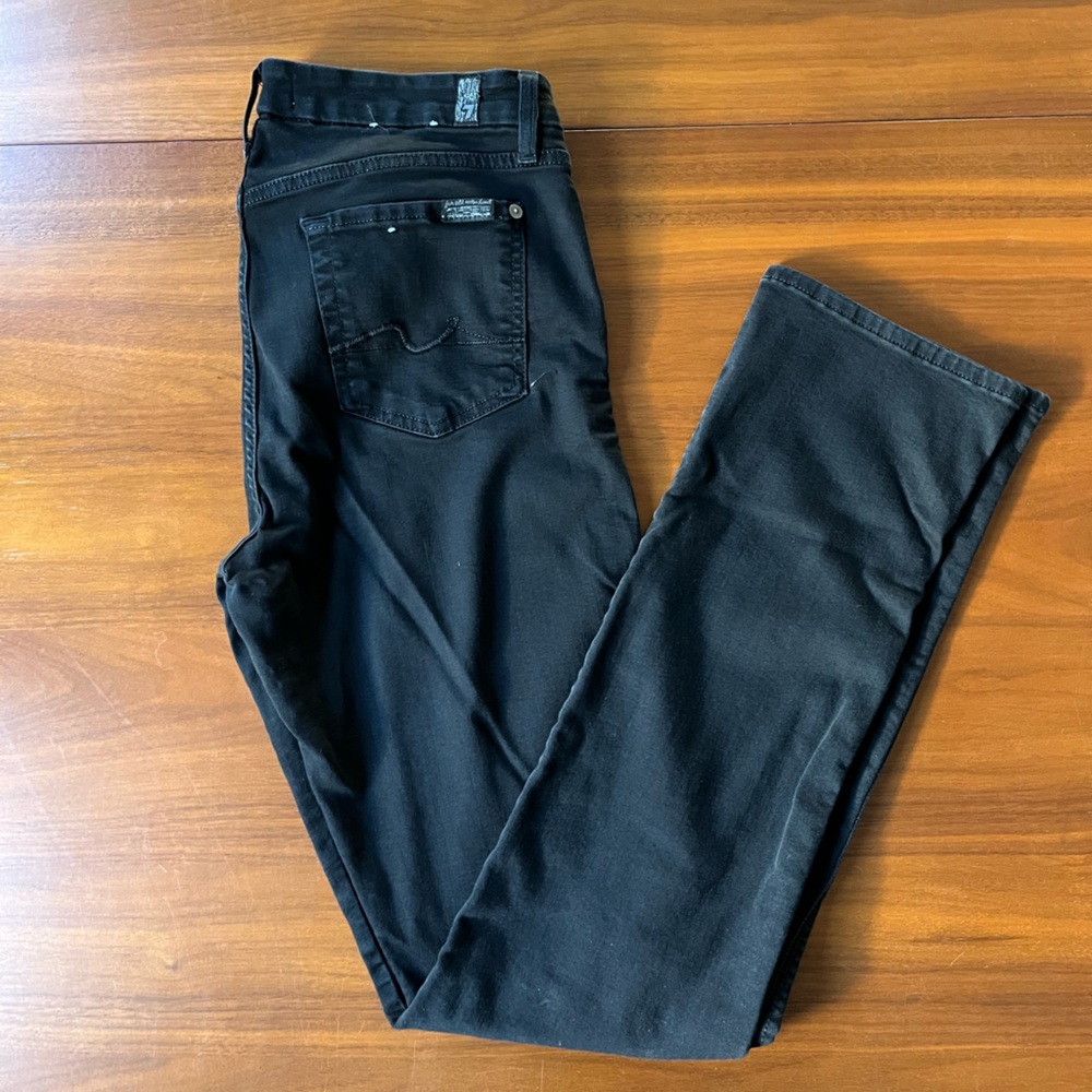 7 For All Mankind Black Jeans